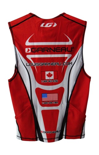 Louis Garneau M Elite Pro Top Malla Eléctrica Triatlón Hombre Natación Ciclismo Correr - Imagen 3 de 3