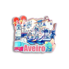 Aveiro PORTUGAL Refrigerator magnet 3D travel souvenirs wood craft gifts
