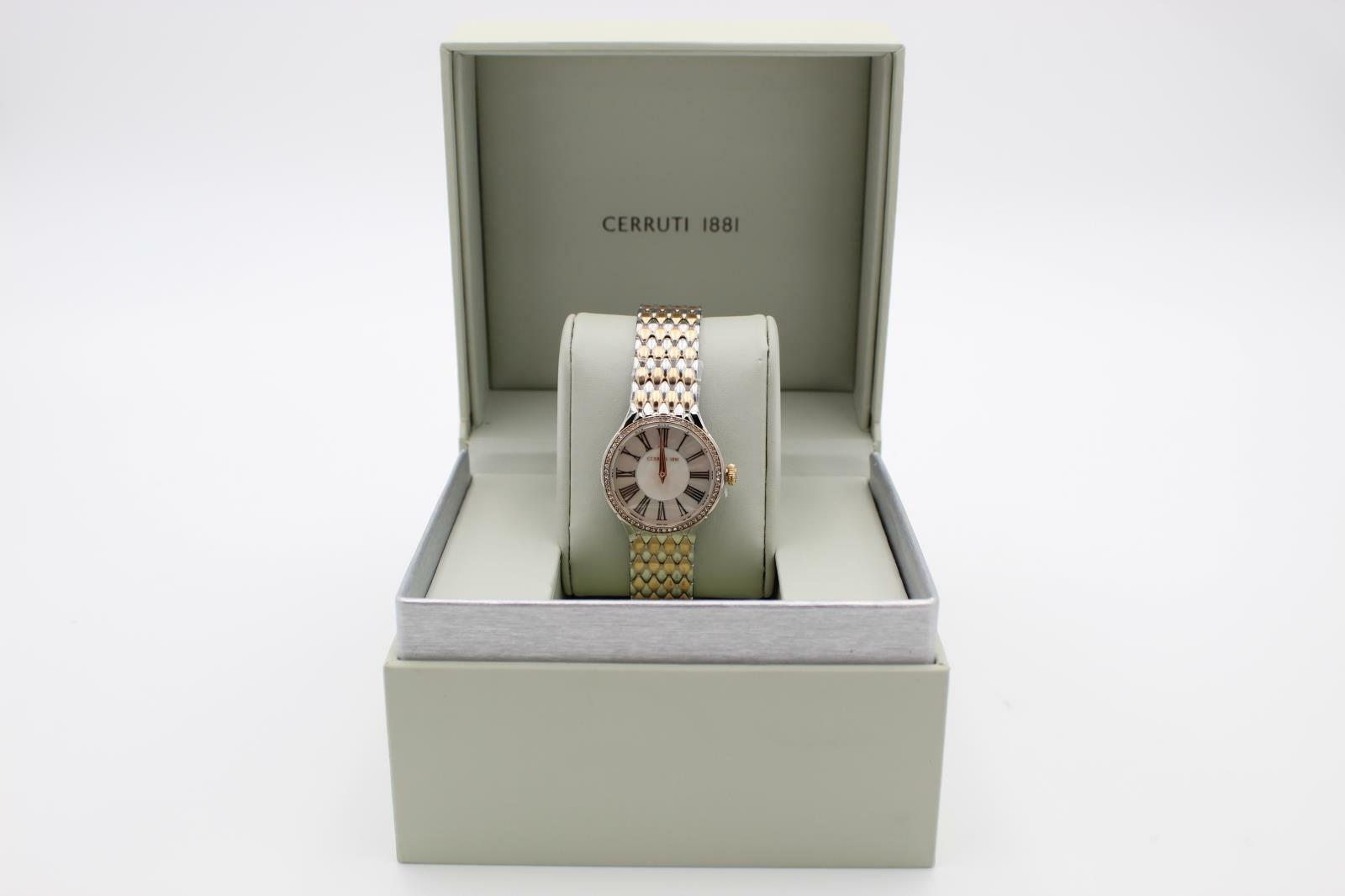 Cerruti 1881 CRM29002 Quartz Stainless Steel Two-Tone Lamone Wristwatch