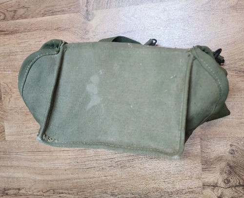1945 Original WWII Military Bag Stamped 1945 Victory Canvas 12" X 9"x 5" - Picture 3 of 16