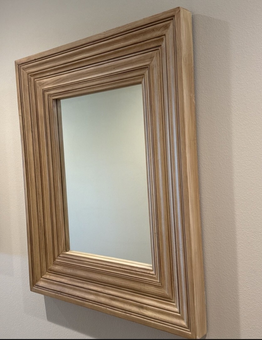 RARE Williams Sonoma Pottery Barn Leon Wood Framed Rectangular Wall ...