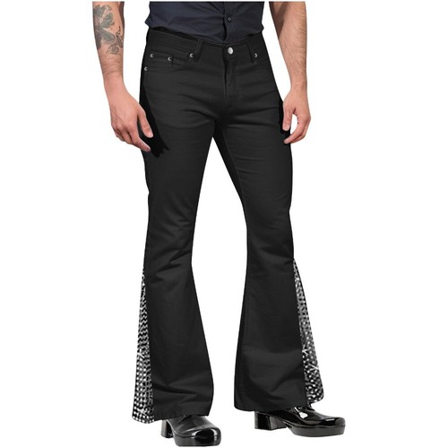 Men's Casual Retro Flared Pants - Picture 19 of 44
