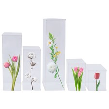 Modern 5x Transparent Acrylic Clear Flower Stand Box Display Rack Wedding Decor