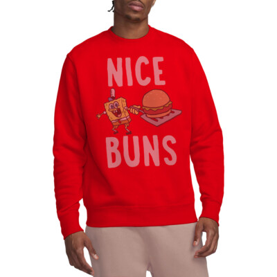 Spongebob Nice Buns Unisex Sweatshirt, rot