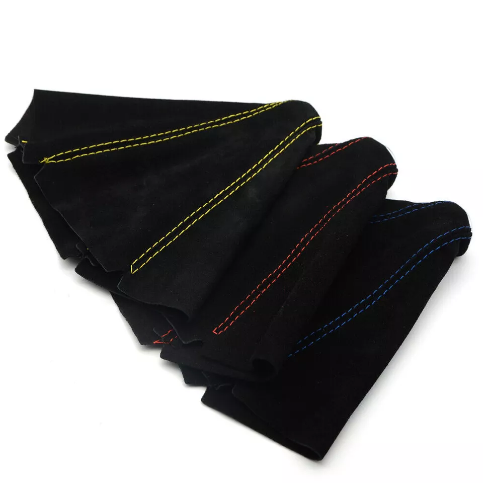 Car Suede Leather Manual Gaiter Gear Stick Shifter Knob Boot Cover Accessories - Image 3 of 4