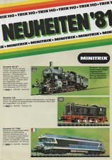 TRIX Neuheiten 1981-Minitrix-H0-Dampflok BR 56-Gütenwagen-Anlagenbau-neu-selten