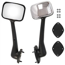 For Freightliner Cascadia 2008-2016 Chrome Hood Mirror Left+Right Side Pair Set