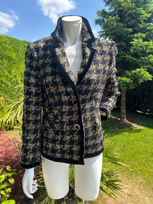 ELEGANCE PARIS Designer Damen Blazer   - Wolle/Mohair/Viskose etc. - Gr. 40