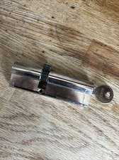 Key And barrel Locking System For Front Door - Silver Hardware