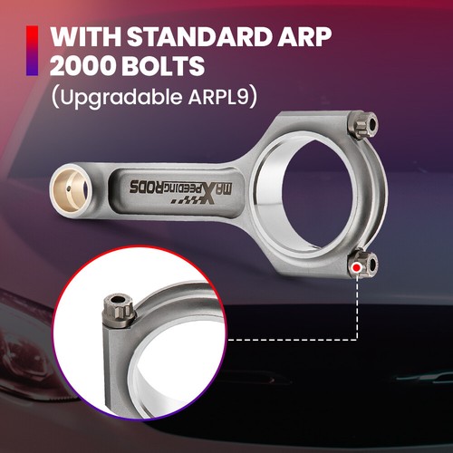 Forged 4340 I-Beam Connecting Rods Pleuel for Mazda B6 B6F 1.6 BP 1.8 Engine - Picture 3 of 12