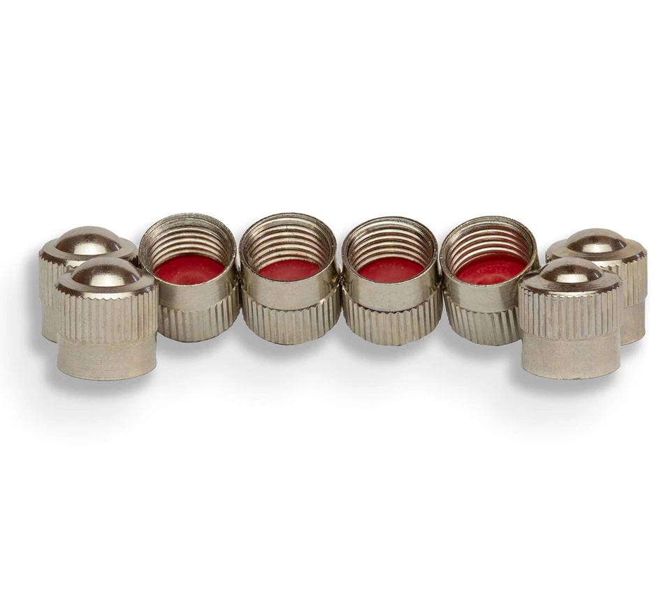 8er-Set Metall-Ventilkappen für Auto Motorad Fahrrad Roller Radventilkappen - Bild 3 von 4