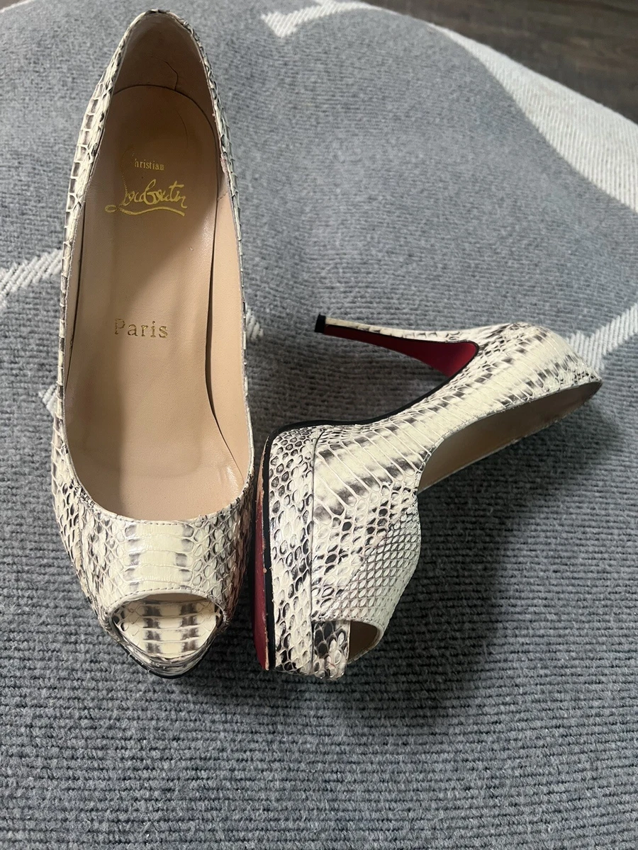 Christian louboutin hotsell snake heels
