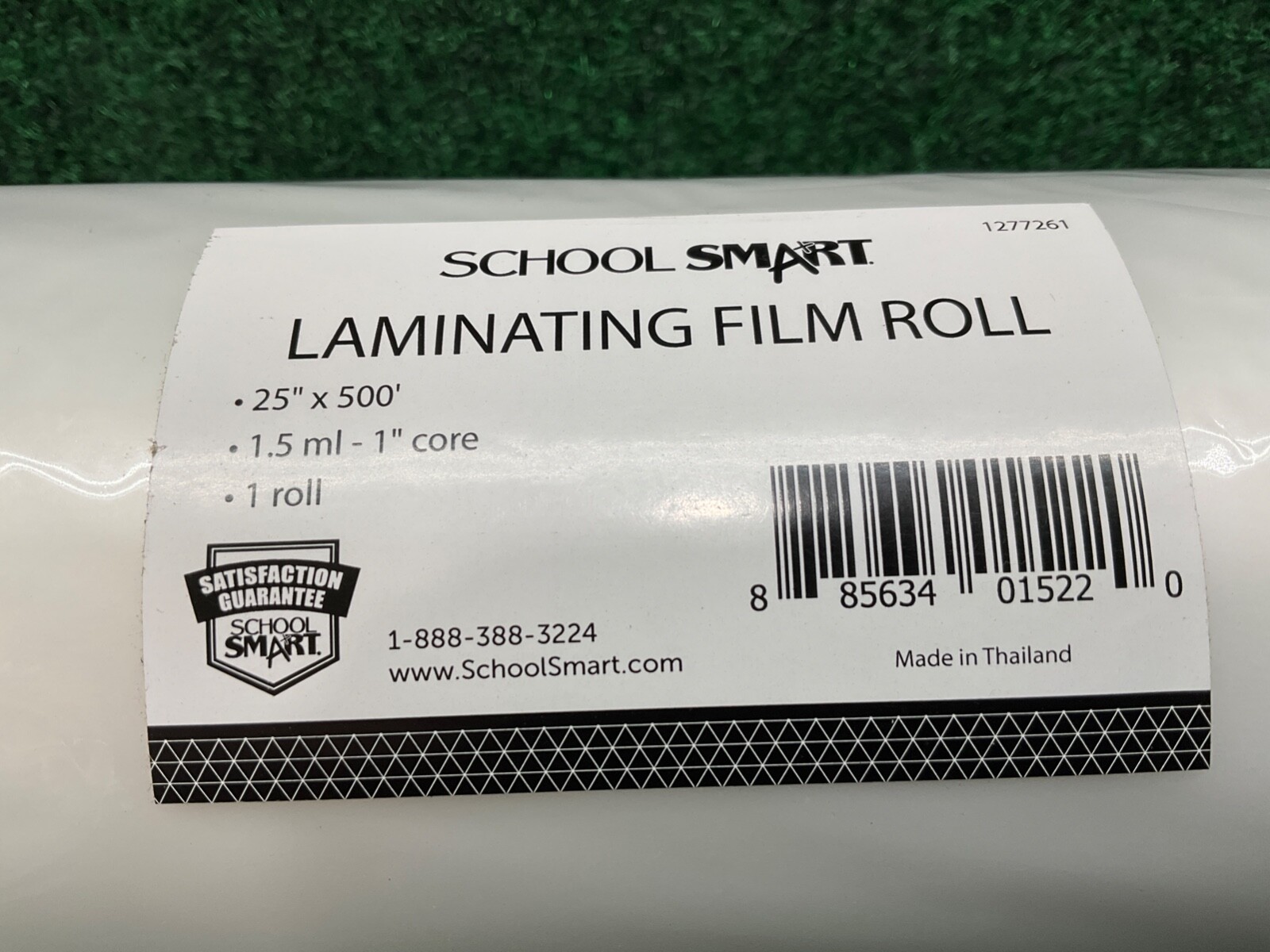 School Smart 1277261 Laminating Film Roll 25" x 500Ft 1.5 mil Thick