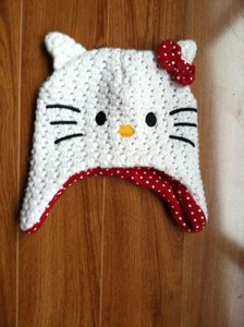 hello kitty knit hat
