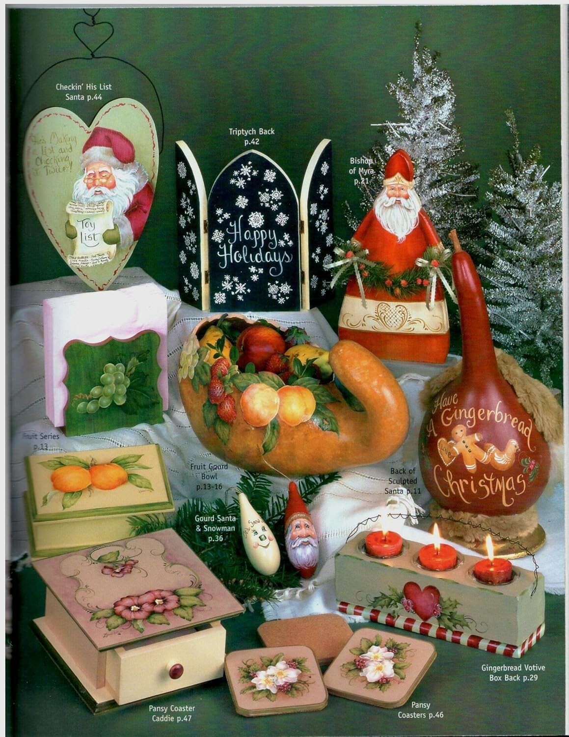 Lot of 3 Santa Snowmen Christmas Decorative Painting Books Jean Zawicki