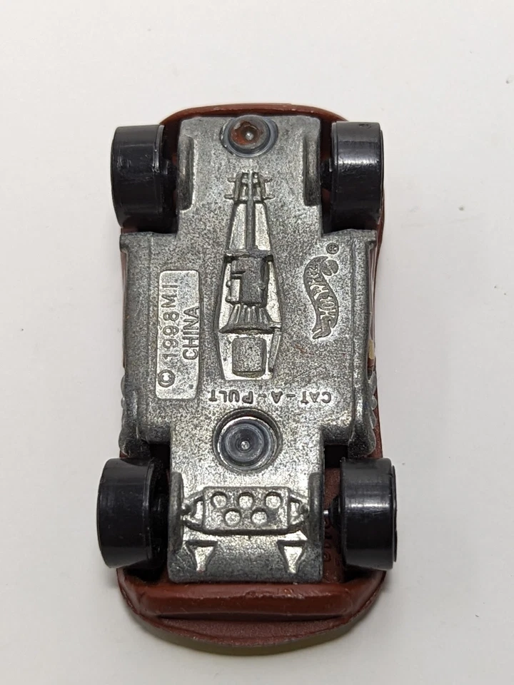 HOT WHEELS 1998 - CAT-A- PULT First Editions Loose Rare Brown - Image 4 of 4