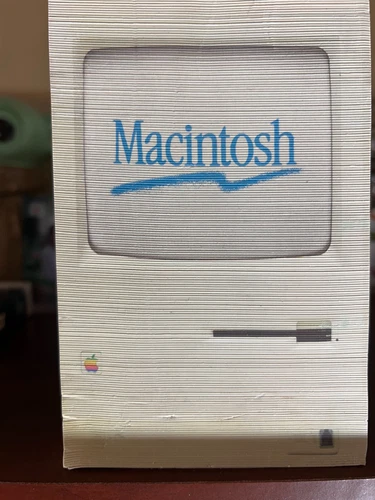 Vintage Apple Mac Notepad 128K Shaped Promo Pad 1980s, FREE SHIPPING!