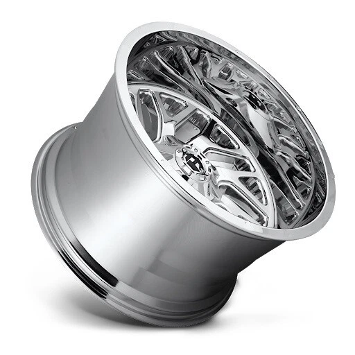 FUEL TRITON CHROME WHEELS RIMS 22X12 DEEP LIP SIERRA SILVERADO RAM 1500 Foto 3 de 4