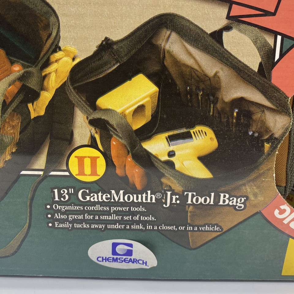 Bucket Boss GateMouth 17” Tool Bag & 13” JR Tool Bag 2 Piece Value Pack eBay