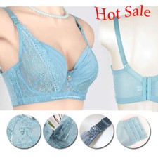 Half Cup Open Shelf Bra Women's Plus Size Underwire Push Up Bra SZ 32-44 ABCD
