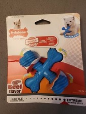 Nylabone Power Chew Beef Flavored Small X Bone for Dogs up to 25 Pounds