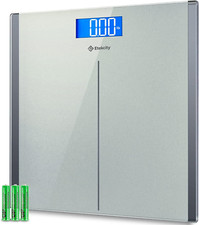 Etekcity Digital Body Weight Bathroom Scale with Step-On Technology, 400 Lb, Sil