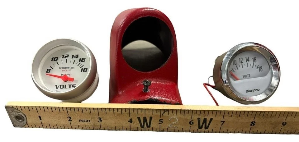 Medidores de Voltios y Soporte - LOTE de 2 Medidores de Voltios y 1 Soporte; Venta Inmobiliaria SIN PROBAR Foto 2 de 4