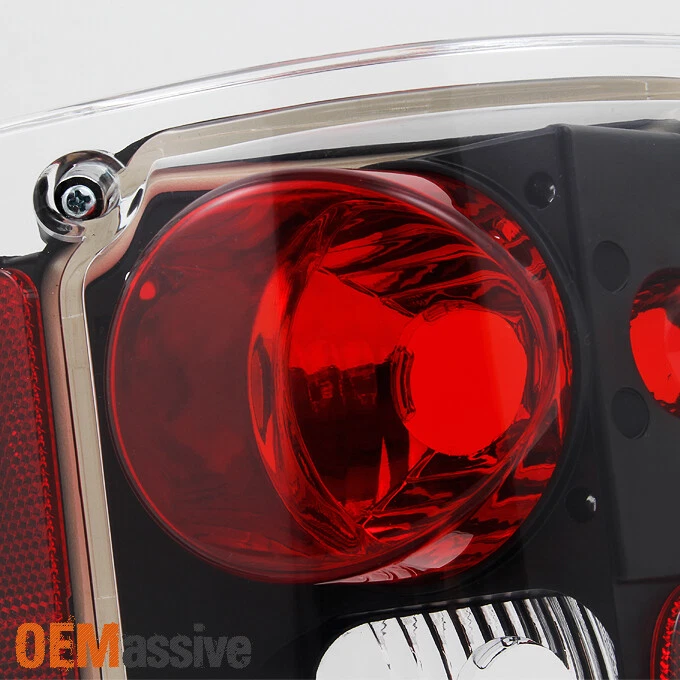 Fit 1978-1991 GMC Jimmy Chevy 1500 Blazer Pickup Black Tail Lights Replacement - Image 3 of 4