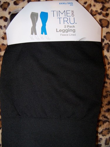 Time And Tru 2 Pack Solid Black Fleece 