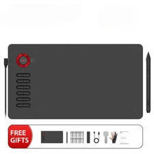 Graphics tablet for Drawing 10*6 Inch Tilt 12 shortcut keys Battery-free Stylus