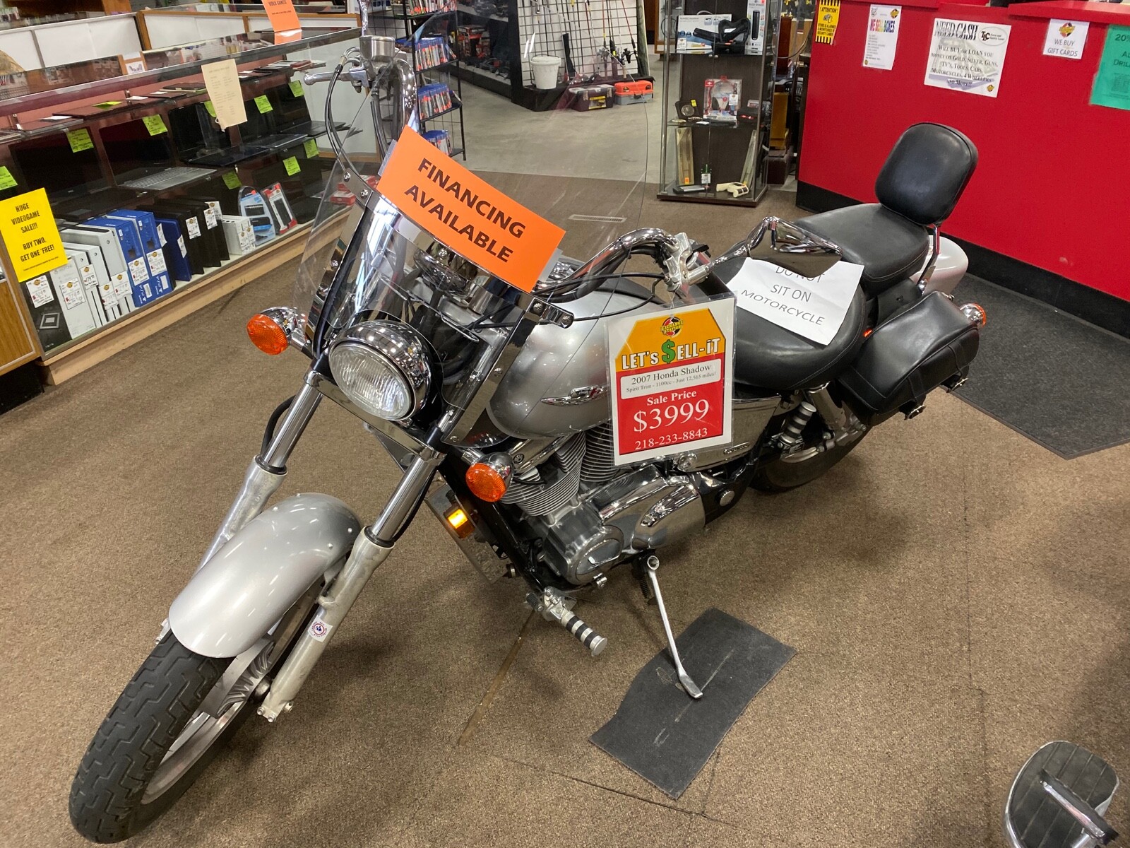 2007 Honda SHADOW  2007 HONDA SHADOW Spirit Trim 1100cc