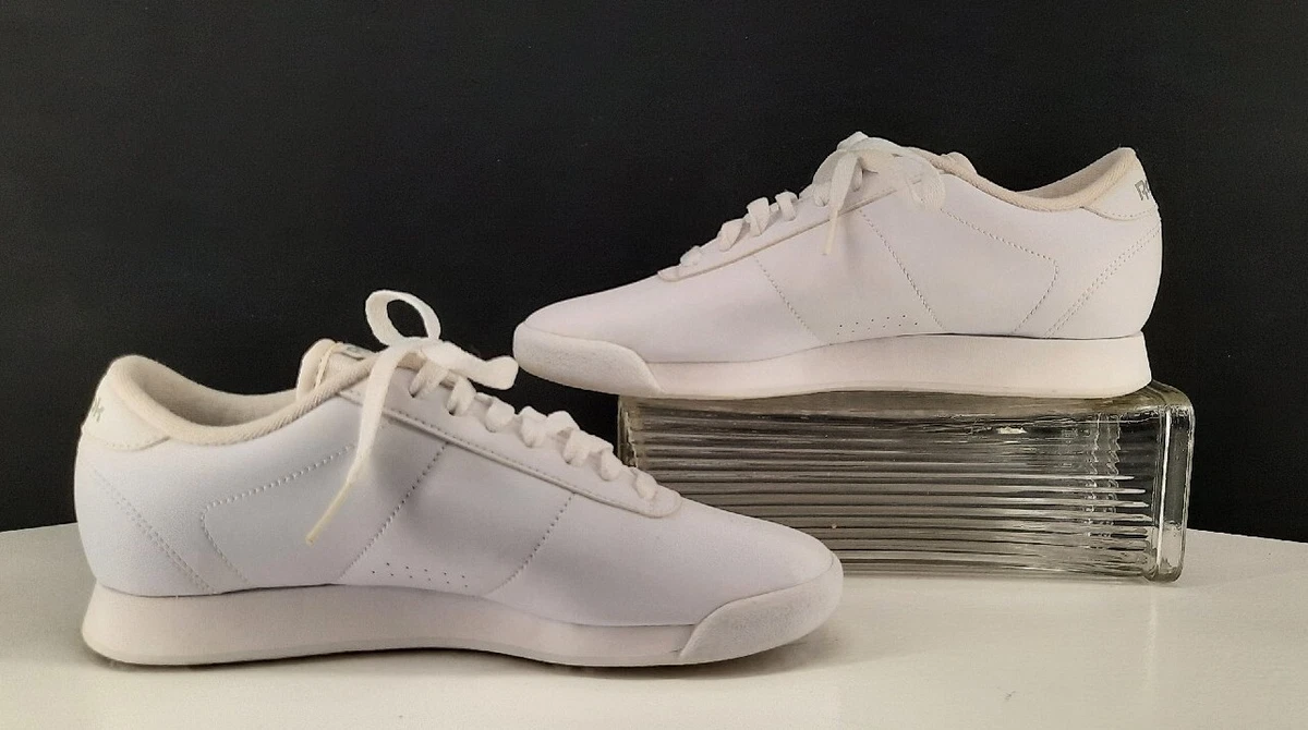 Reebok Princess Classic White Leather Sneakers. Size 6.5 eBay