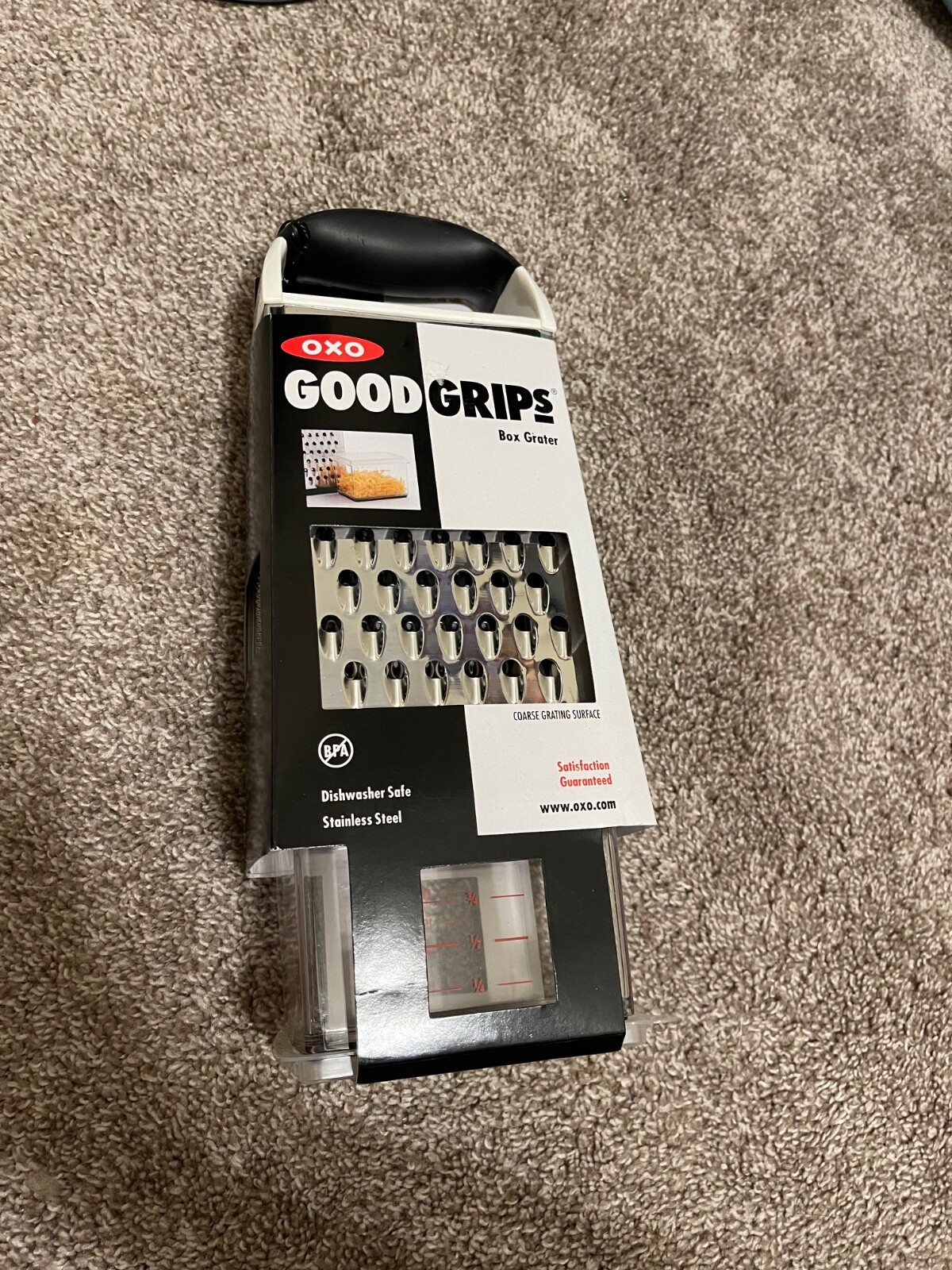 OXO Good Grips Stainless Steel Box Grater with Container for Easy Slicing