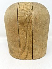 Vintage Wood Hat Form Head In Style Display Mold Millinery 21 ‘’inches