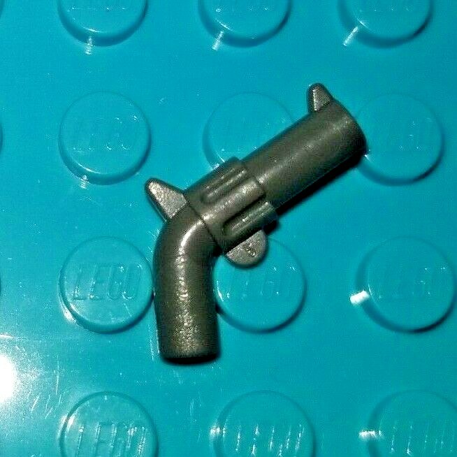 LEGO Pistol Gray Gun Western Handgun Revolver Weapon Cowboy Calvary Bluish