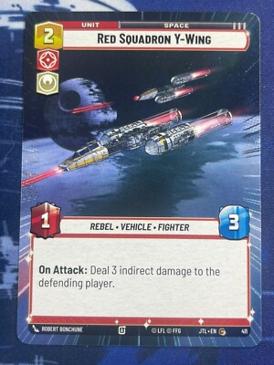 Star Wars Unlimited - x3 Red Squadron Y-Wing Hyperspace 411