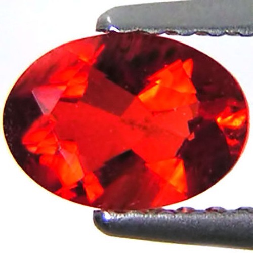 0.53 Ct Natural Red Andesine Red Color Oval Cut - Picture 4 of 5