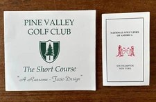 PINE VALLEY GC SHORT COURSE NGLA National Golf Links of America Score Cards Lot