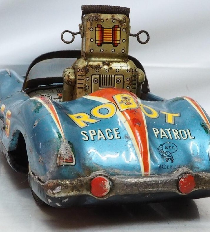 Asahi Toy ROBOT SPACE PATROL X-5 Friction (malfunction) tin toy