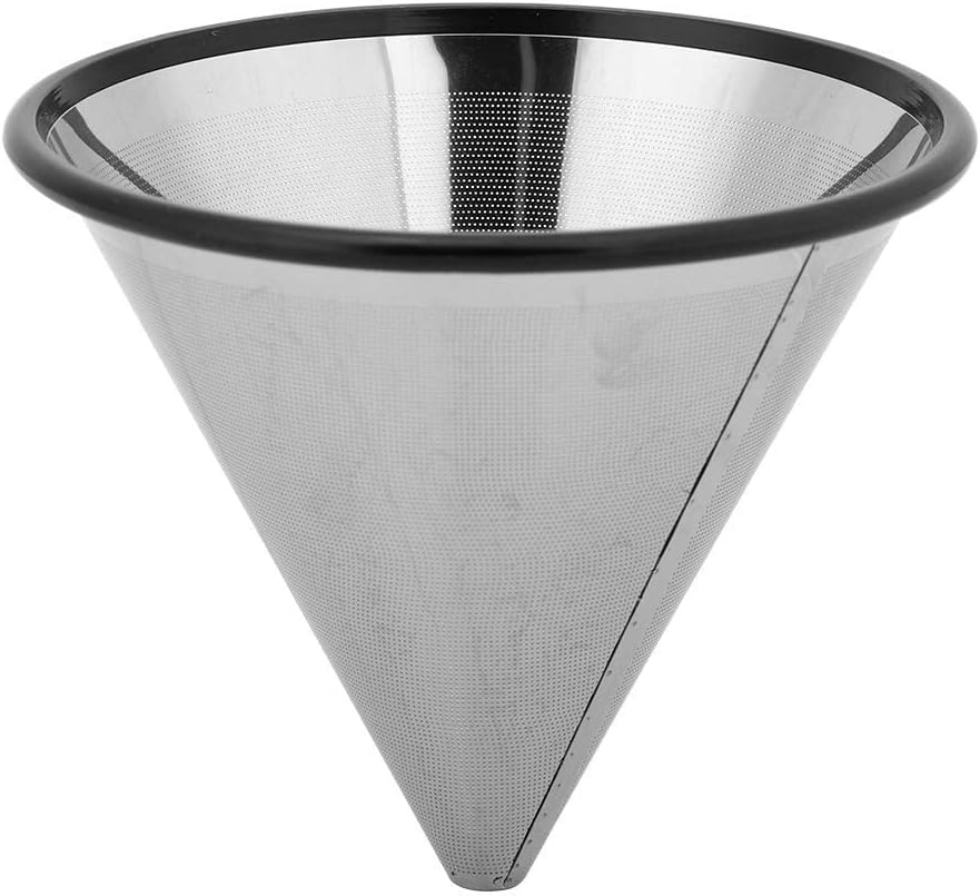 Stainless Steel Reusable Pour Over Coffee Dripper with Paperless Filter  