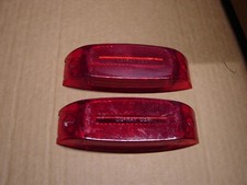 Two Do-ray 0391 Red Marker Light Lenses - Nos