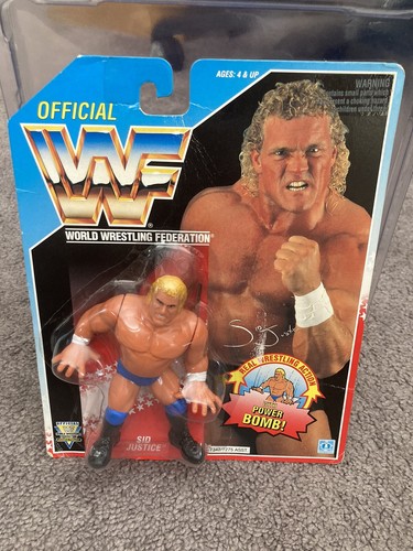 WWF Hasbro Series 5 Sid Justice MOC Titan Sports W...