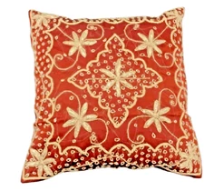 Decorative-Beaded-Sparkly-Throw-Pillow-Cushion-Cover Pillow case-hand made 