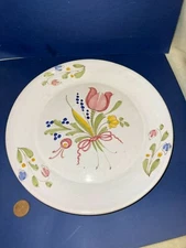Pierre Deux Plate (pottery), Pink Flower Pattern, Collectable