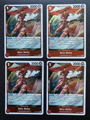 One Piece TCG Belo Betty Awakening of the New Era OP05-015 Playset (x4) NM Eng