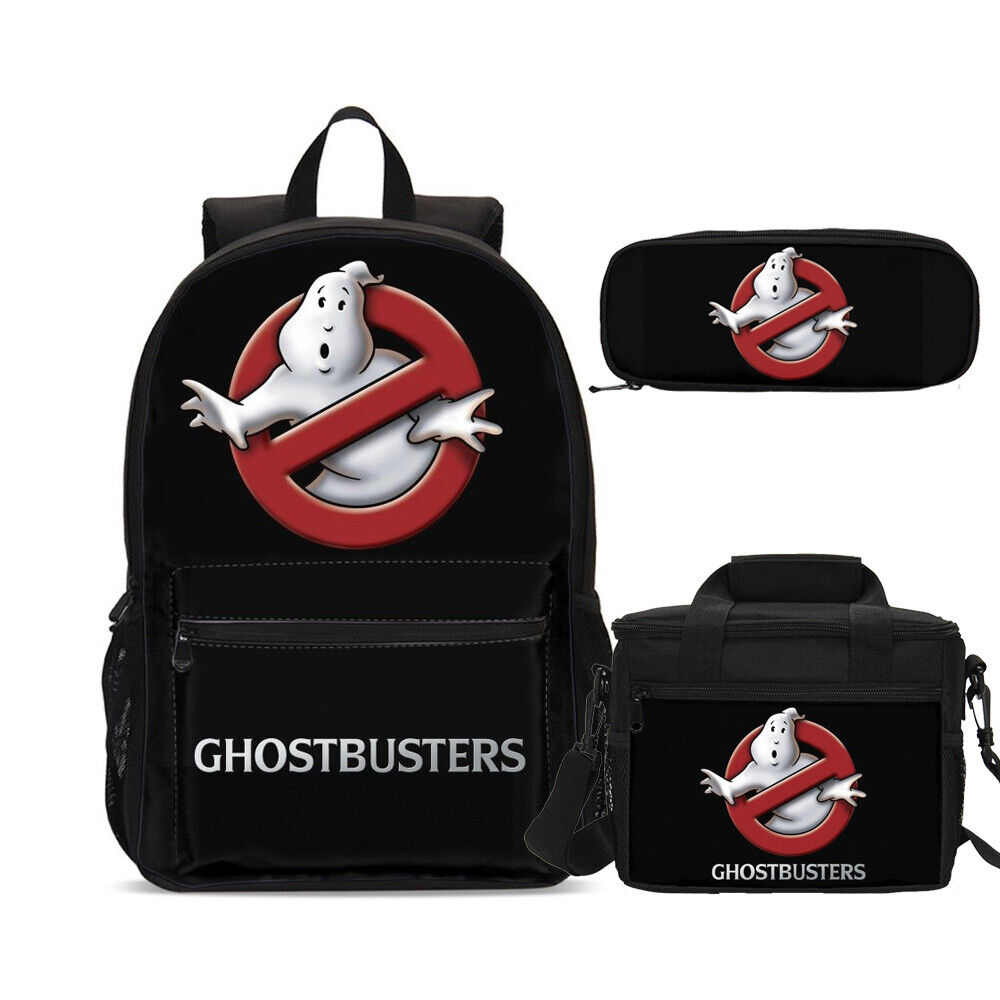 Ghostbusters No Ghost Movie Kids School Backpack Insulated Lunch