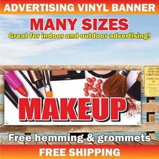 MAKEUP Advertising Banner Vinyl Mesh Sign make-up permanent beauty salon stylist