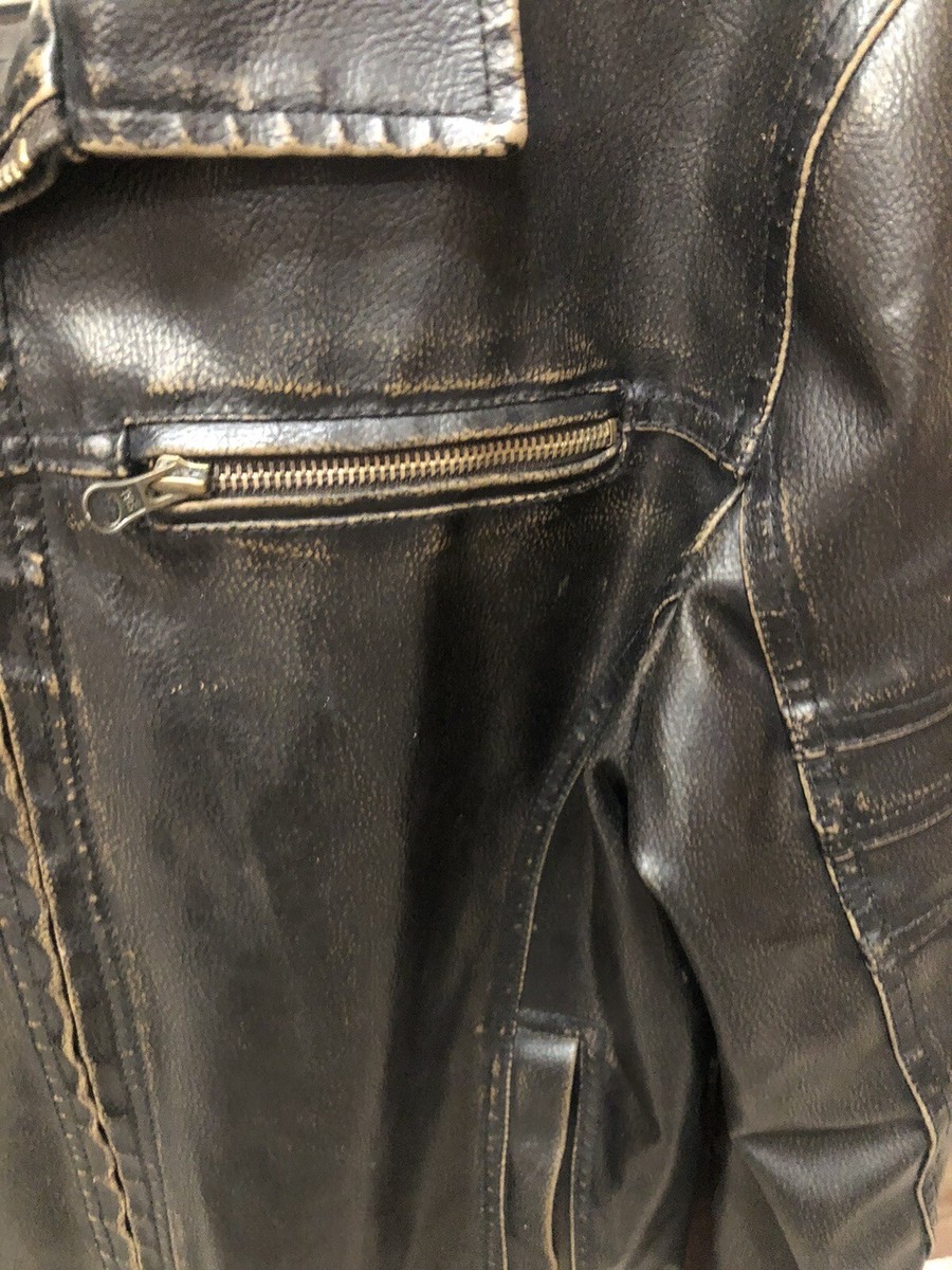 Guess Jacket Small Black Men Polyvinyl Chloride Full Zip Guess Jacket Small Black Men Polyvinyl Chloride Full Zip
