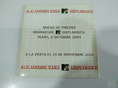 Alejandro Sanz Unplugged + Press Conference Miami 2001 - Single Promotional CD