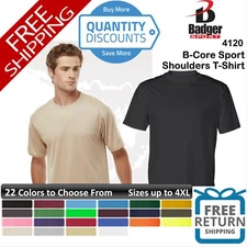 Badger Men B-core Sport Shoulders Performance Fabric Sport T-shirt Upto 4XL 4120
